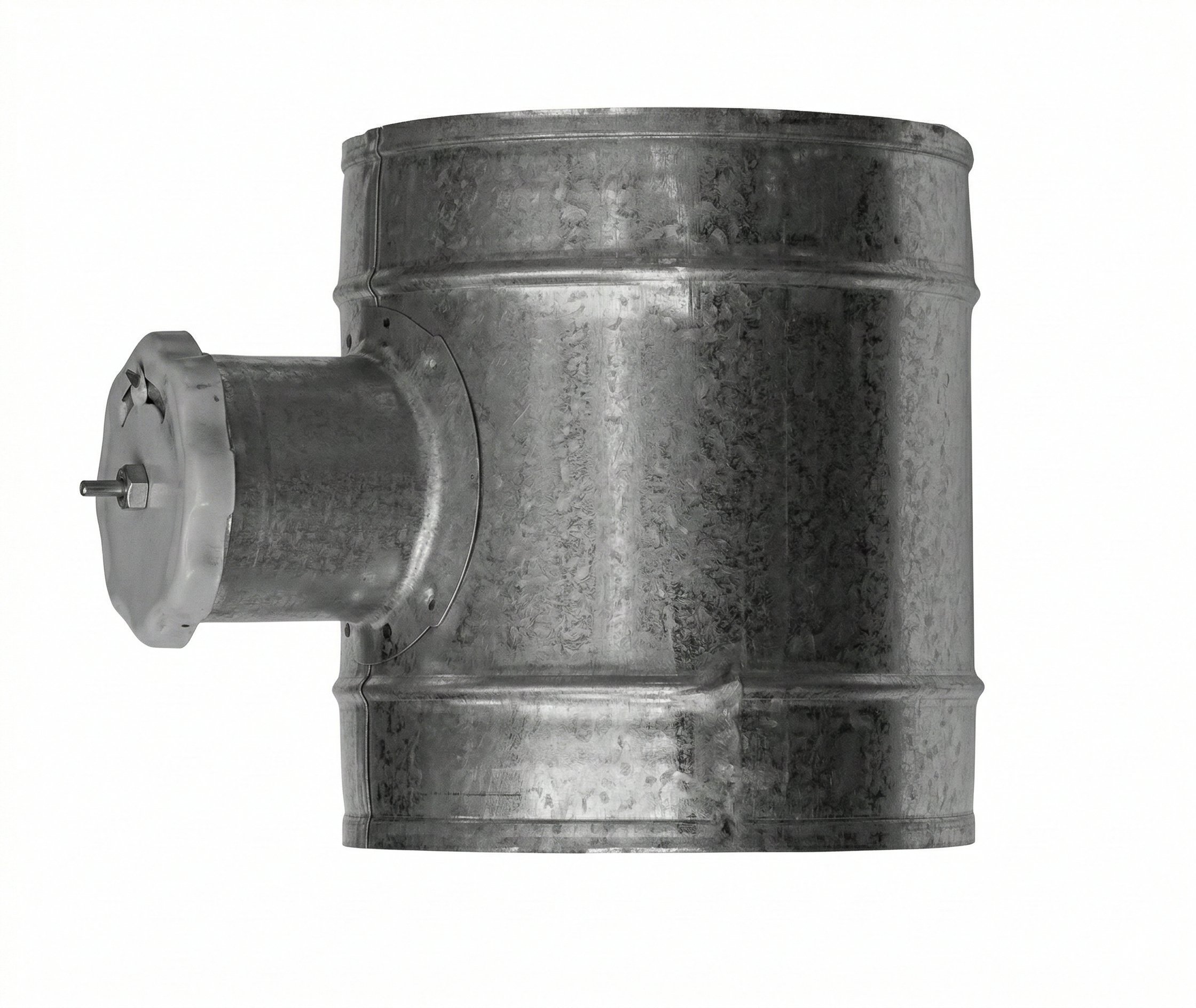 DTU-160 légtömör kézi elzáró csappantyú DN 160 horganyzott acélból.