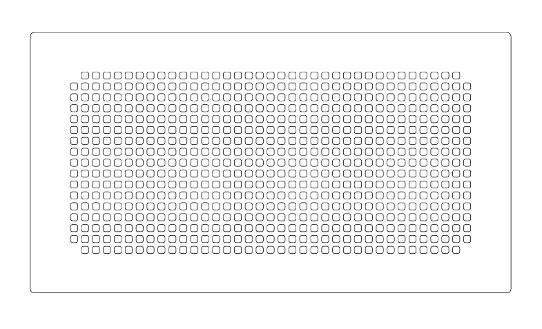 Karibik fehér műanyag formatervezett szellőzőrács, mosható és festhető kivitel, AG és Quick dobozokhoz.