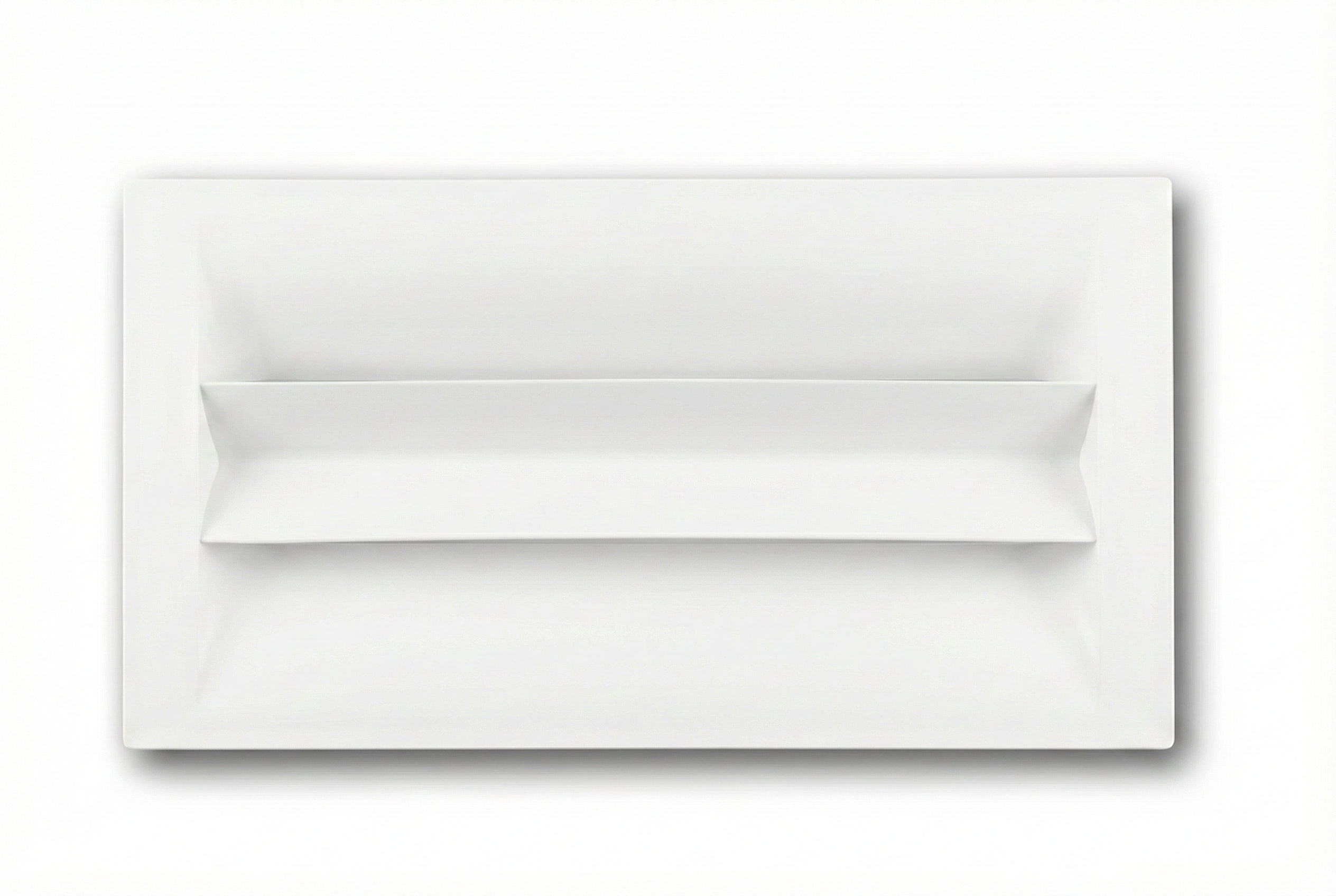 Pacifik fehér műanyag formatervezett szellőzőrács, mosható és festhető kivitel, AG és Quick dobozokhoz.