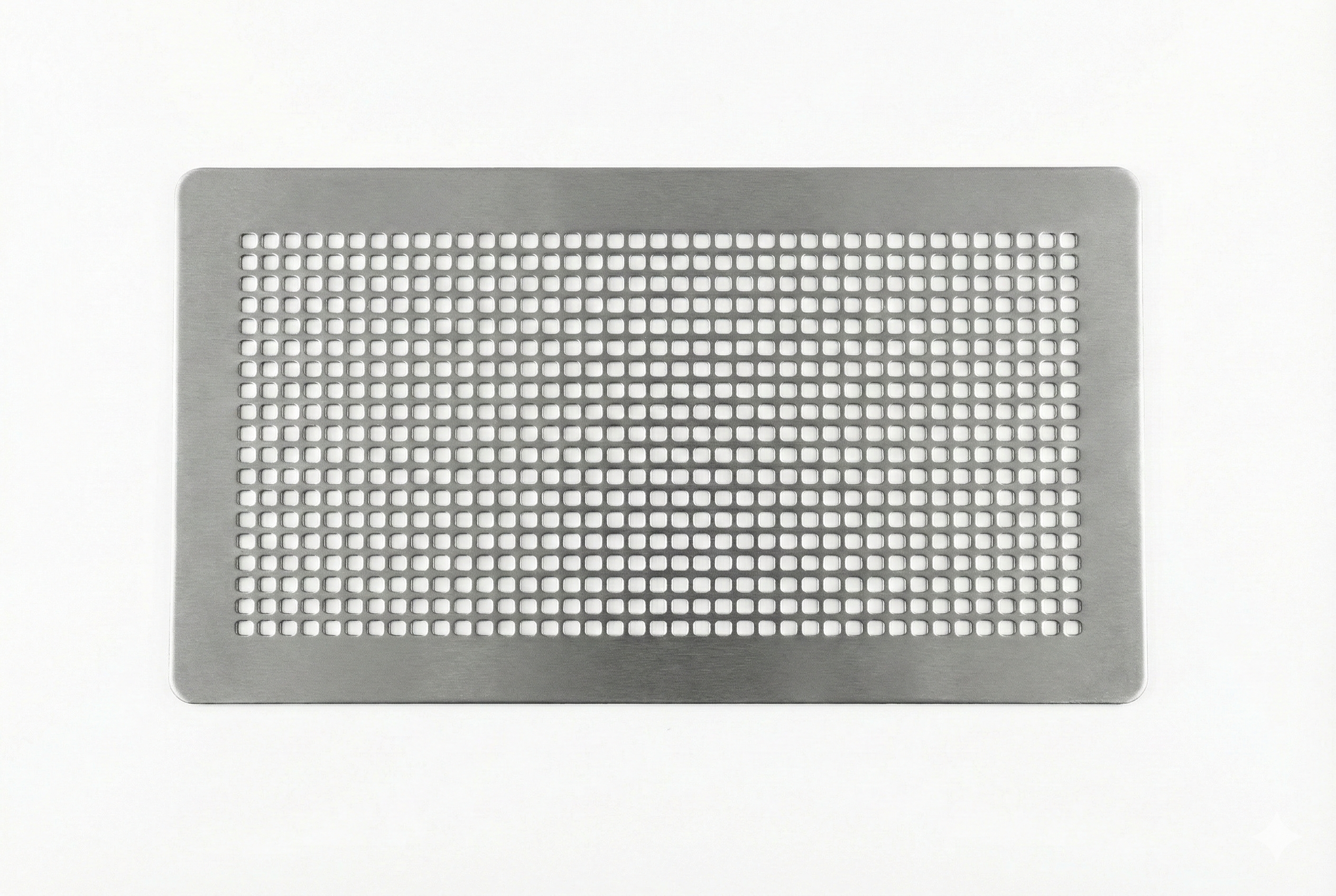 Pizol nemesacél formatervezett szellőzőrács AG-60, AG-90 és Quick 75/90 bekötődobozokhoz.