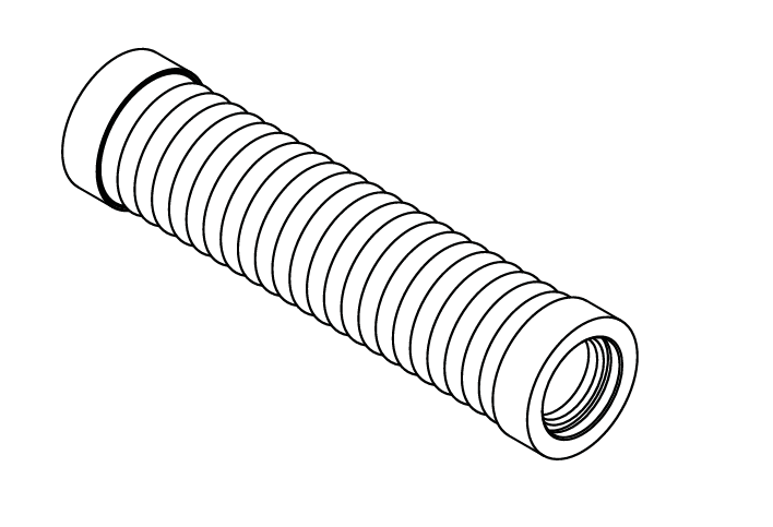 IsiFlex 160 flexibilis hang- és hőszigetelt csatlakozó, 1,0 m hosszú, EPP és kőzetgyapot anyagból.