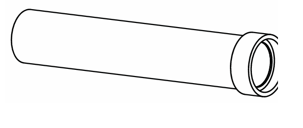 IsiPipe 160-1000 hőszigetelt EPP cső, belső Ø 160 mm, 15 mm falvastagság, 1 m hossz.
