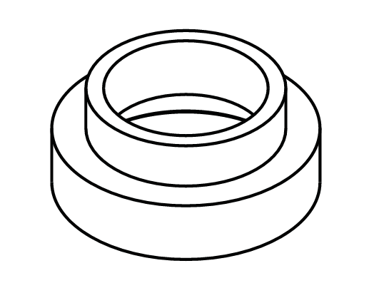 IsiPipe Plus 200 hőszigetelt EPP karmantyú, belső Ø 200 mm, 43 mm falvastagság.