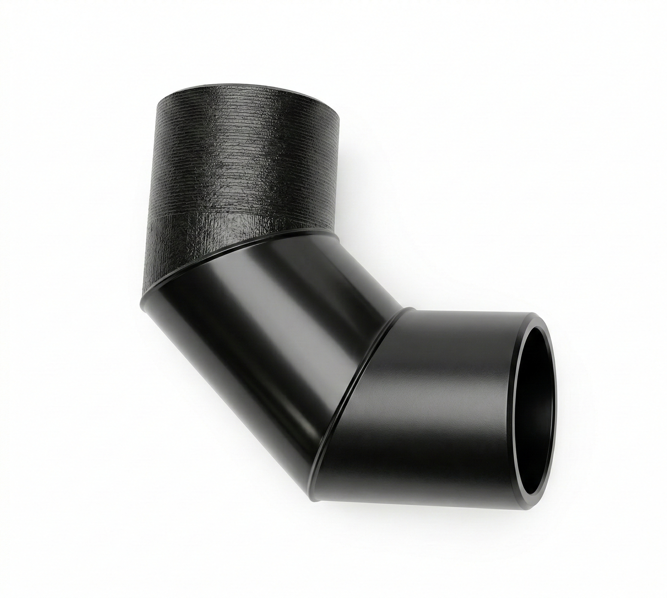 CRB 200-90 rozsdamentes acél 90°-os szegmens-könyök, DN 200, galvanikus elválasztással.