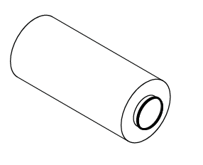 Hoval SD-200 merev hengeres zajcsillapító, DN 200 csatlakozás, 900 mm hossz.