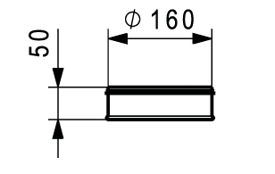 Hoval ED-160 fém zárófedél DN 160-as légtechnikai idomokhoz és csövekhez.