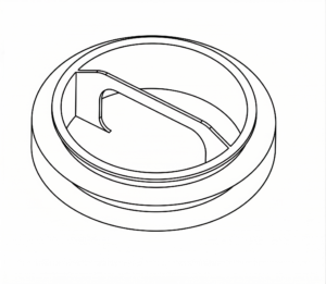 Hoval Quick 90 műanyag zárófedél DN 90-es elosztódoboz csonkokhoz.