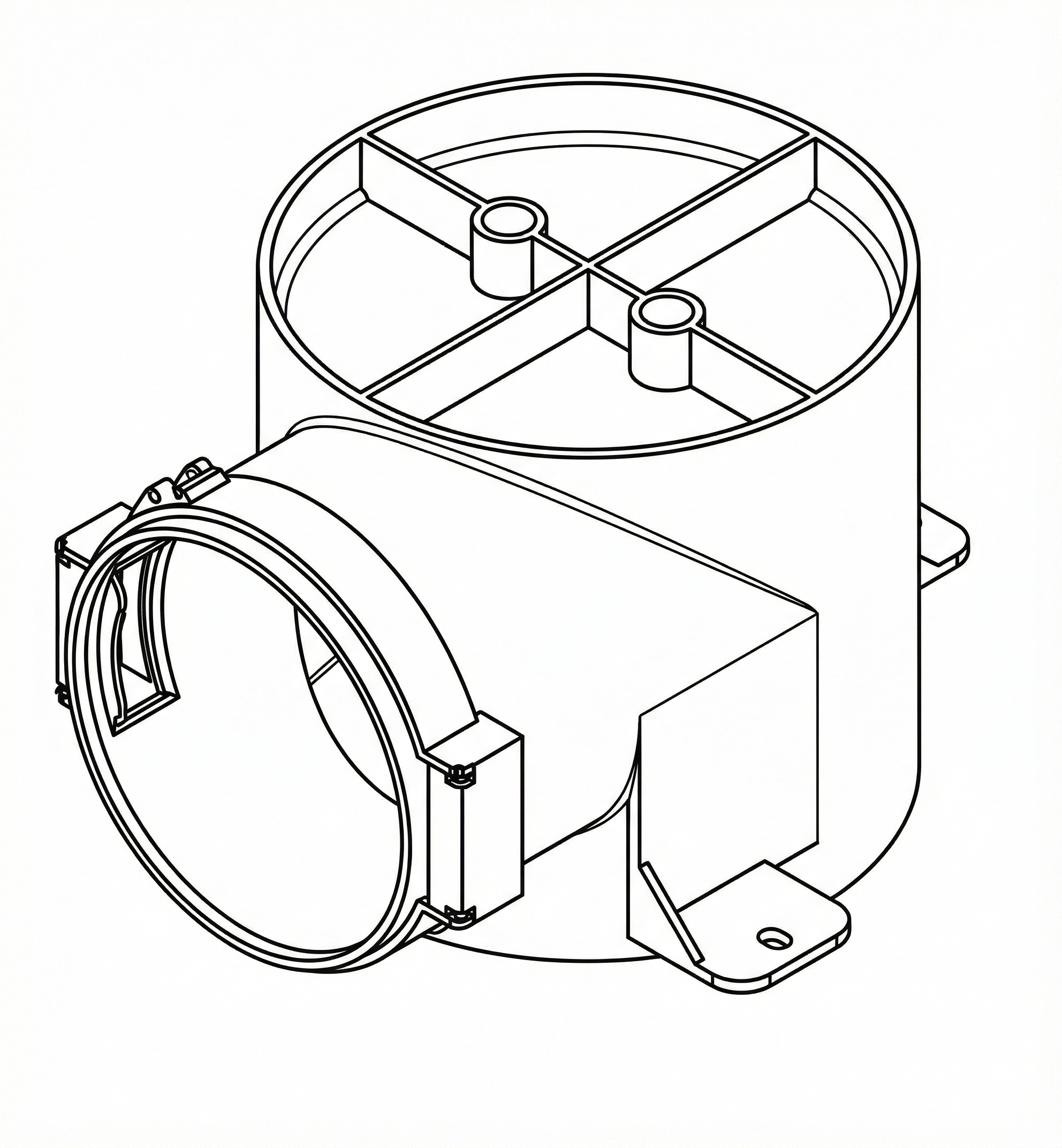 Rövid műanyag csatlakozó cilinder Quick 90, 1 db DN 90 csonkkal gipszkartonhoz és falazathoz.